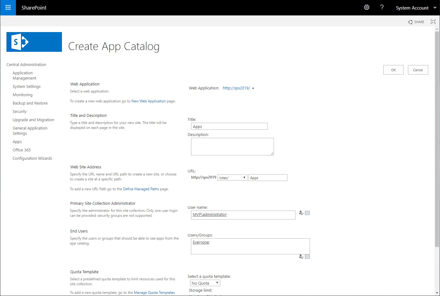 How to create an App Catalog on SharePoint 2019 HANDS ON SharePoint